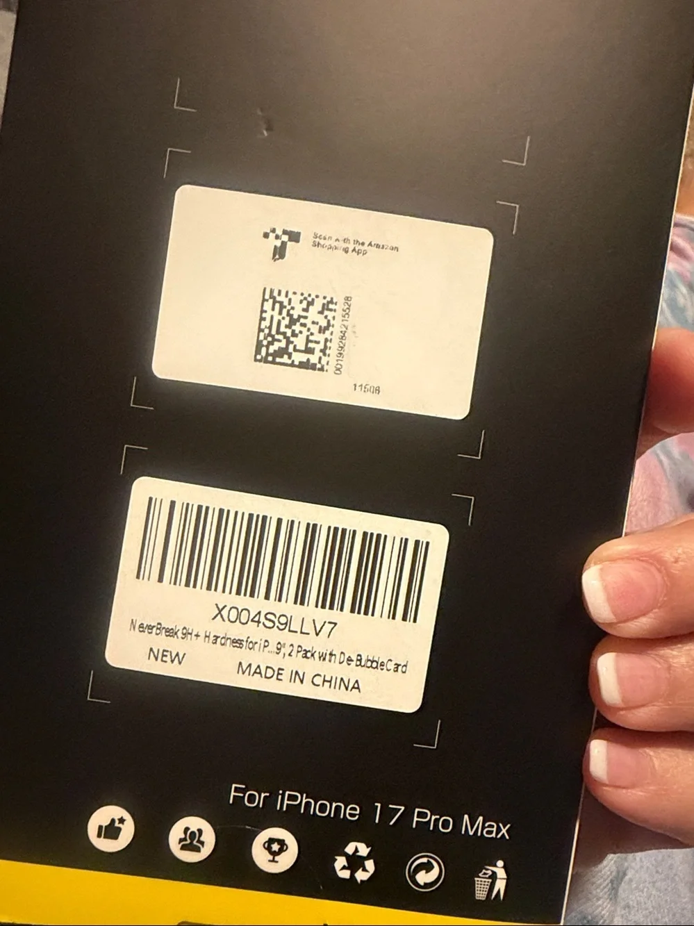 Screen Protector 2-pack & caseless phone bumper kit for iPhone 17 Pro Max - NIB